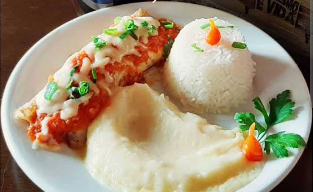 Panqueca de carne moída de boi